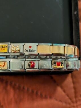Gold & Silver Charm Link Bracelet